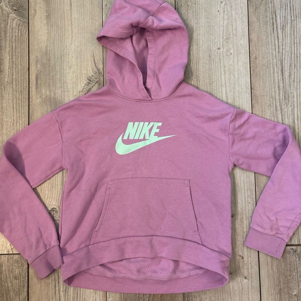 Nike Lavender Sweatshirt with White Logo Girls XL